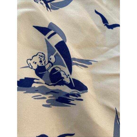 Polo Ralph Lauren Bear Swim Trunks Mens Sz 4XLT White Blue Sailing Board Short ￼ - Picture 4 of 10